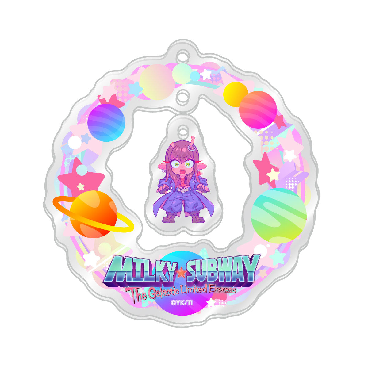ゆらゆらアクリルキーホルダー　アカネ