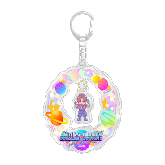 ゆらゆらアクリルキーホルダー　カート