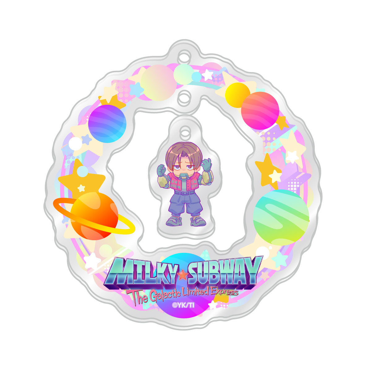 ゆらゆらアクリルキーホルダー　カート