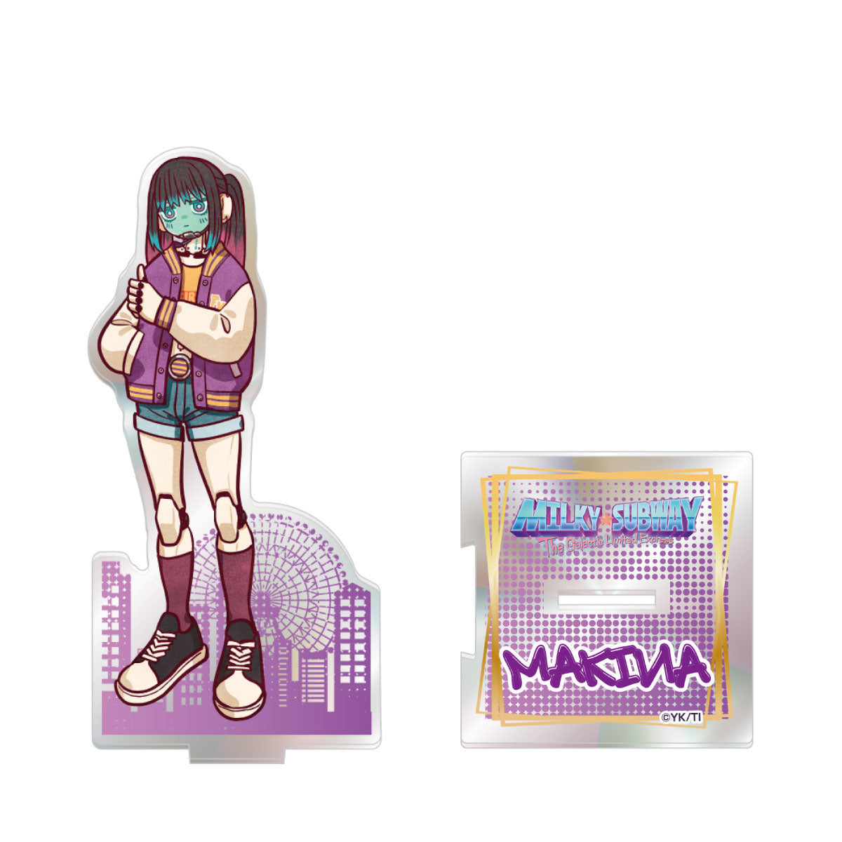 A5オーロラアクリルスタンド　f××k Girl Panther　 かえぬこ オーロラアクリルスタンド マキナ – 銀河特急 ミルキー☆サブウェイ