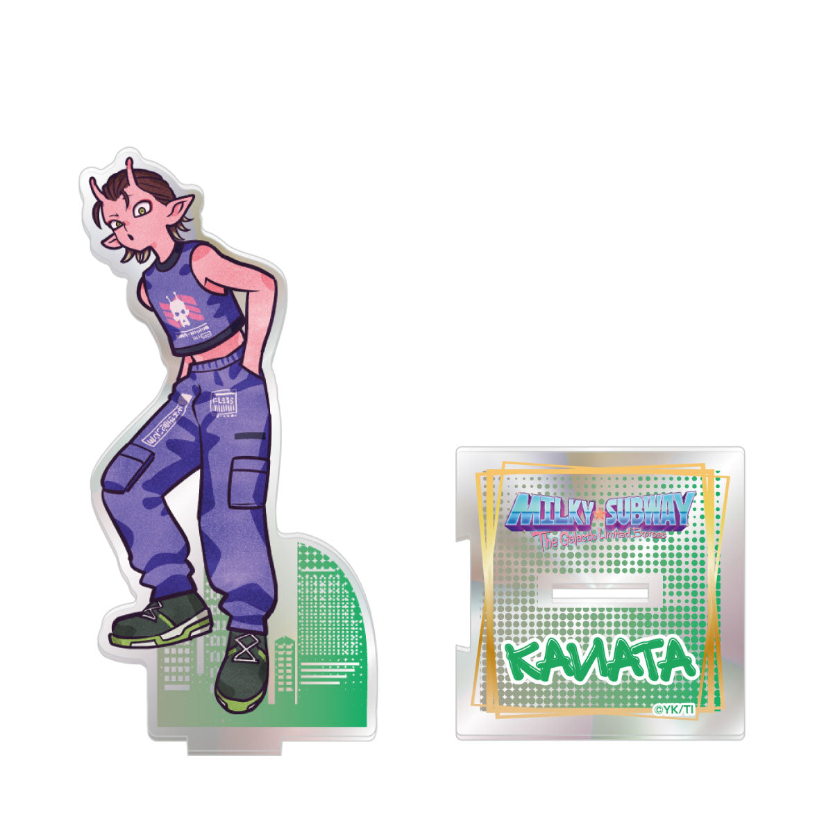 オーロラアクリルスタンド カナタ – 銀河特急 ミルキー☆サブウェイ